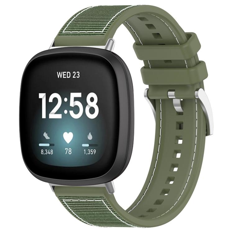 Bracelet de montre hybride en nylon tressé et silicone xDfind, For Fitbit Versa 4/Versa3/Sense2/Sense 20mm, For Fitbit Versa 2/Versa/Versa Lite 22mm
