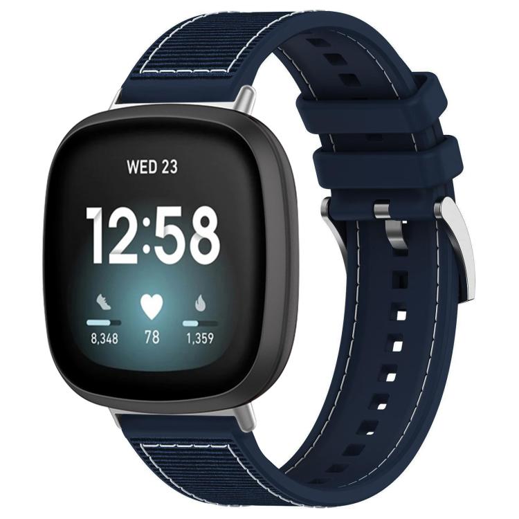 Bracelet de montre hybride en nylon tressé et silicone xDfind, For Fitbit Versa 4/Versa3/Sense2/Sense 20mm, For Fitbit Versa 2/Versa/Versa Lite 22mm