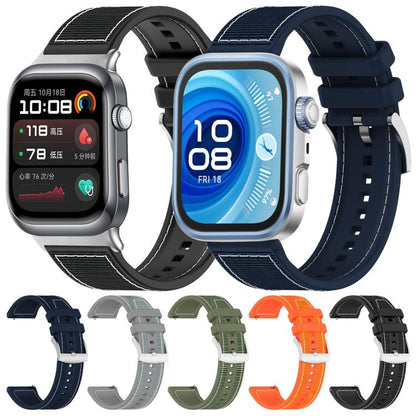 Bracelet de montre hybride en nylon tressé et silicone xDfind, For Huawei Watch Fit4 / Fit3 / Fit4 Pro 20mm, For Huawei Watch D2 22mm