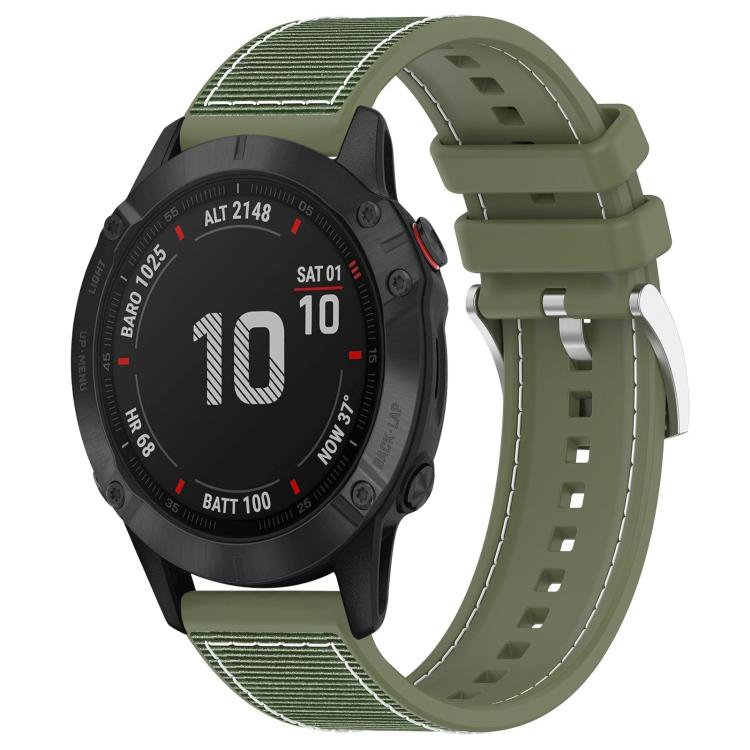 Bracelet de montre hybride en nylon tressé et silicone xDfind, For Garmin Fenix 8/7X/6X/5X 26mm, For Garmin Fenix 8/7/6/5 22mm, For Garmin Forerunner 220/235/735/735XT 20mm, For Garmin Forerunner 35/30/35J 20mm