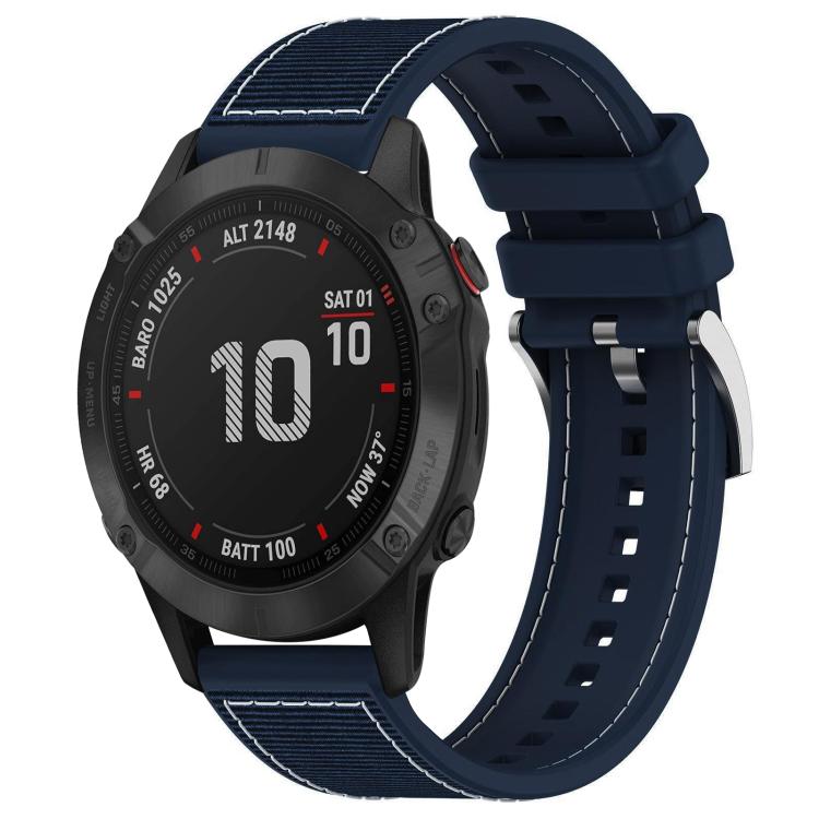 Bracelet de montre hybride en nylon tressé et silicone xDfind, For Garmin Fenix 8/7X/6X/5X 26mm, For Garmin Fenix 8/7/6/5 22mm, For Garmin Forerunner 220/235/735/735XT 20mm, For Garmin Forerunner 35/30/35J 20mm