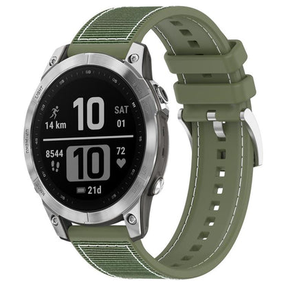 Bracelet de montre hybride en nylon tressé et silicone xDfind, For Garmin Fenix 8/7X/6X/5X 26mm, For Garmin Fenix 8/7/6/5 22mm, For Garmin Forerunner 220/235/735/735XT 20mm, For Garmin Forerunner 35/30/35J 20mm