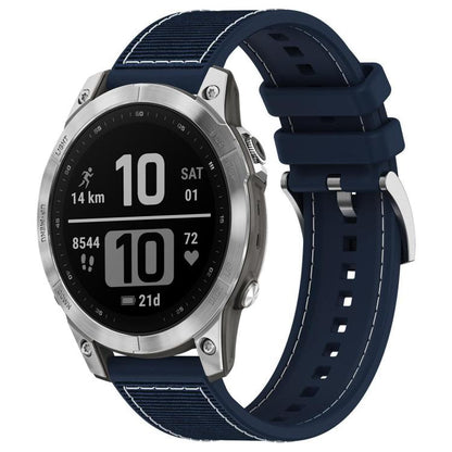 Bracelet de montre hybride en nylon tressé et silicone xDfind, For Garmin Fenix 8/7X/6X/5X 26mm, For Garmin Fenix 8/7/6/5 22mm, For Garmin Forerunner 220/235/735/735XT 20mm, For Garmin Forerunner 35/30/35J 20mm