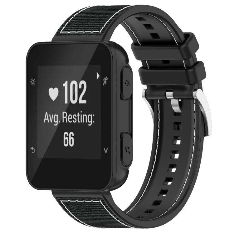 Bracelet de montre hybride en nylon tressé et silicone xDfind, For Garmin Fenix 8/7X/6X/5X 26mm, For Garmin Fenix 8/7/6/5 22mm, For Garmin Forerunner 220/235/735/735XT 20mm, For Garmin Forerunner 35/30/35J 20mm