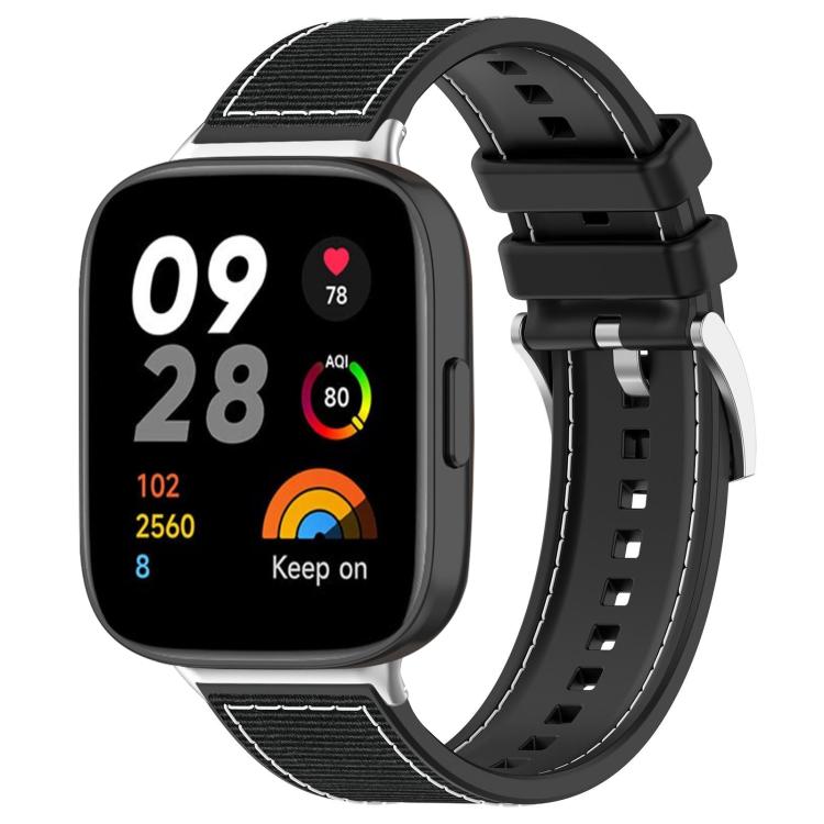 Bracelet de montre hybride en nylon tressé et silicone xDfind, For Xiaomi Band 9 Pro/Redmi Watch6/5/4 20mm, For Redmi Watch 3 Active/Watch 3 Lite 20mm, For Redmi Watch 3 20mm