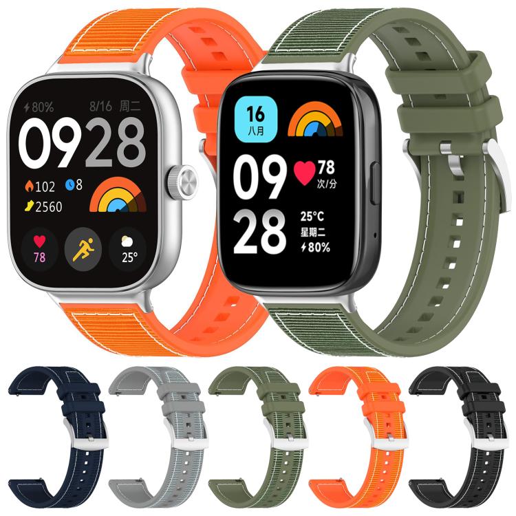 Bracelet de montre hybride en nylon tressé et silicone xDfind, For Xiaomi Band 9 Pro/Redmi Watch6/5/4 20mm, For Redmi Watch 3 Active/Watch 3 Lite 20mm, For Redmi Watch 3 20mm