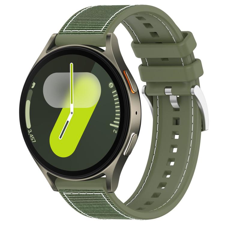 Bracelet de montre hybride en nylon tressé et silicone xDfind, For Galaxy Watch Ultra2 2026 / 2025 / 1 2024 22mm, For Galaxy Watch 7 / 6 / 5 / FE 20mm