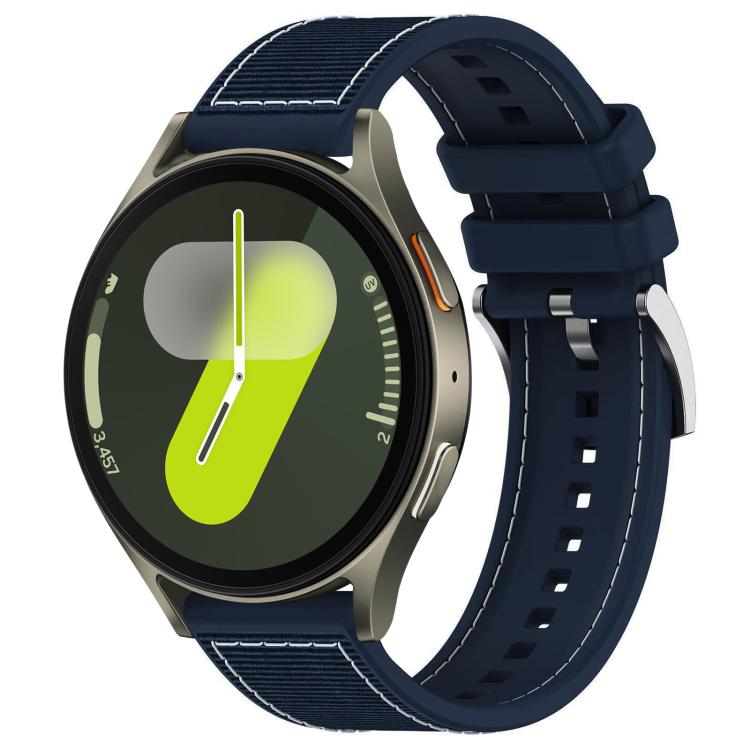 Bracelet de montre hybride en nylon tressé et silicone xDfind, For Galaxy Watch Ultra2 2026 / 2025 / 1 2024 22mm, For Galaxy Watch 7 / 6 / 5 / FE 20mm