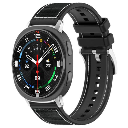 Bracelet de montre hybride en nylon tressé et silicone xDfind, For Galaxy Watch Ultra2 2026 / 2025 / 1 2024 22mm, For Galaxy Watch 7 / 6 / 5 / FE 20mm