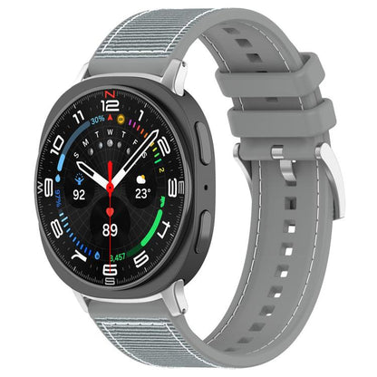 Bracelet de montre hybride en nylon tressé et silicone xDfind, For Galaxy Watch Ultra2 2026 / 2025 / 1 2024 22mm, For Galaxy Watch 7 / 6 / 5 / FE 20mm