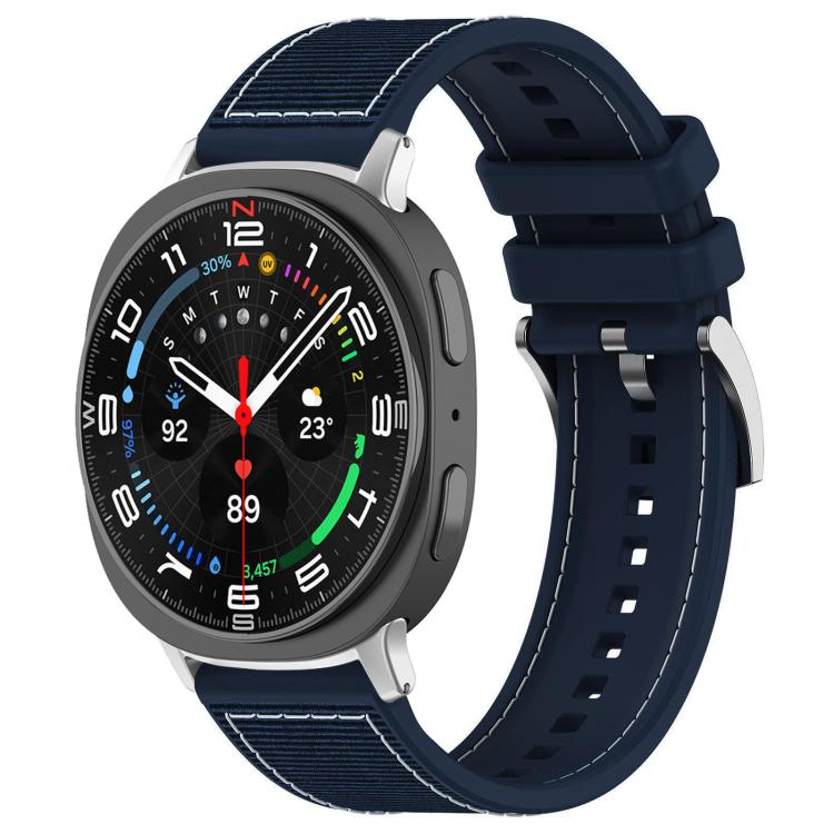 Bracelet de montre hybride en nylon tressé et silicone xDfind, For Galaxy Watch Ultra2 2026 / 2025 / 1 2024 22mm, For Galaxy Watch 7 / 6 / 5 / FE 20mm
