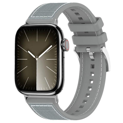 Bracelet de montre hybride en nylon tressé et silicone xDfind, For Apple Watch 42 / 44 / 45 / 46 / 49mm 22mm, For Apple Watch 38 / 40 / 41 / S10 42mm 20mm