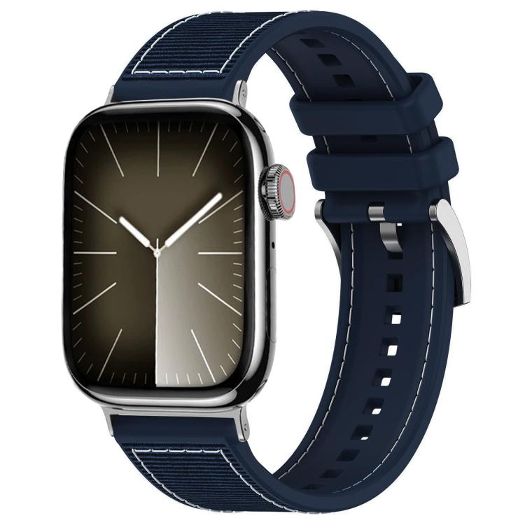 Bracelet de montre hybride en nylon tressé et silicone xDfind, For Apple Watch 42 / 44 / 45 / 46 / 49mm 22mm, For Apple Watch 38 / 40 / 41 / S10 42mm 20mm