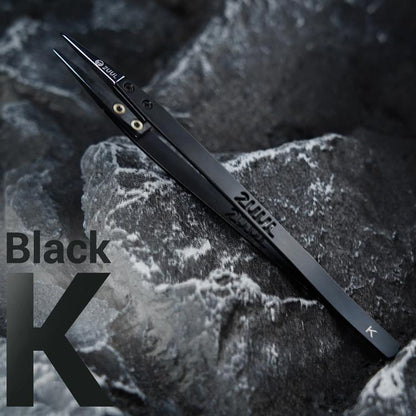2uul TW32 Black K Flat Tip ESD-Safe Ceramic Tweezers