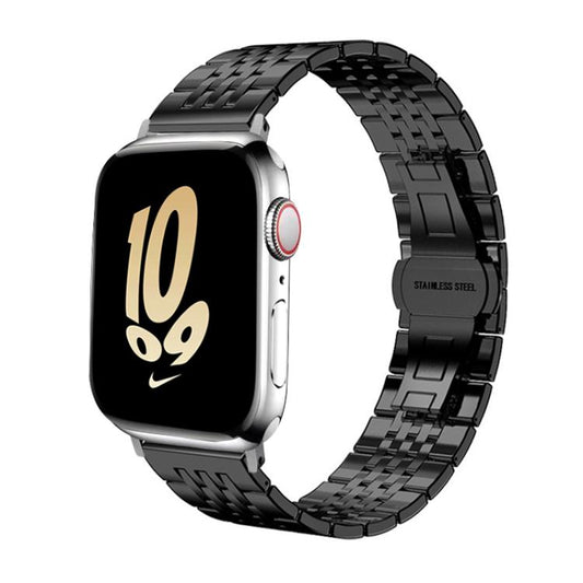 Bracelet de montre xDfind à sept perles en acier inoxydable massif, For Apple Watch 42 / 44 / 45 / 46 / 49mm 22mm, For Apple Watch 38 / 40 / 41 / S10 42mm 20mm