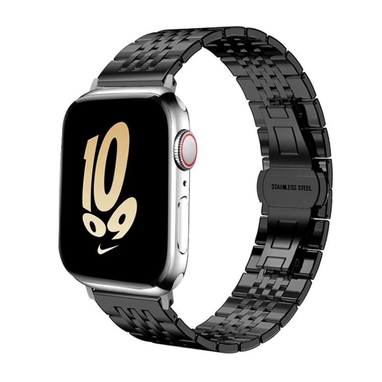 Bracelet de montre xDfind à sept perles en acier inoxydable massif, For Apple Watch 42 / 44 / 45 / 46 / 49mm 22mm, For Apple Watch 38 / 40 / 41 / S10 42mm 20mm