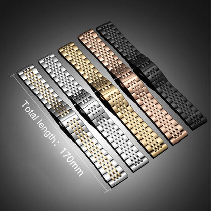 Bracelet de montre xDfind à sept perles en acier inoxydable massif, For Xiaomi Band 10 Pro / 9 Pro / Redmi Watch 6, For Xiaomi Smart Band 10 / 9 / 8 NFC 14mm, For Redmi Watch 3 Active / Lite 20mm, For Redmi Watch 3 20mm