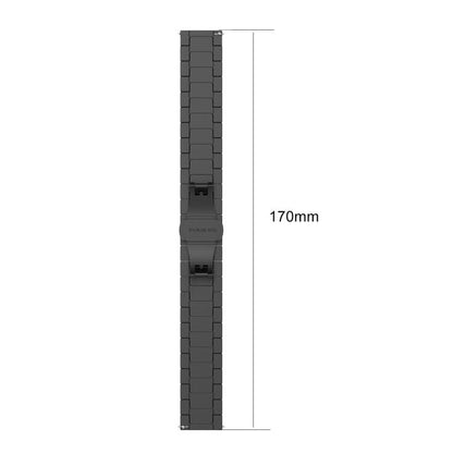 Bracelet de montre xDfind en acier inoxydable massif et bambou à une perle, For Apple Watch 42 / 44 / 45 / 46 / 49mm 22mm, For Apple Watch 38 / 40 / 41 / S10 42mm 20mm