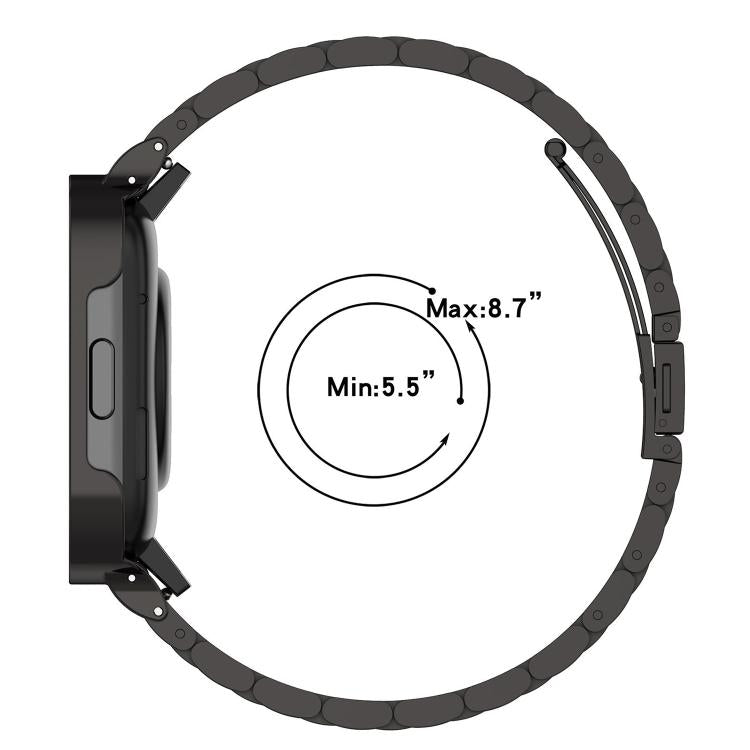 Bracelet de montre xDfind en acier inoxydable massif et bambou à une perle, For Apple Watch 42 / 44 / 45 / 46 / 49mm 22mm, For Apple Watch 38 / 40 / 41 / S10 42mm 20mm