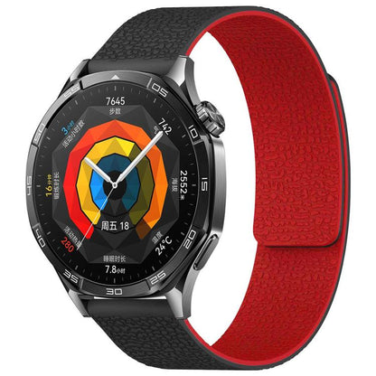 Bracelet de montre magnétique en silicone à texture litchi xDfind, 18mm, 20mm, 22mm, 14mm