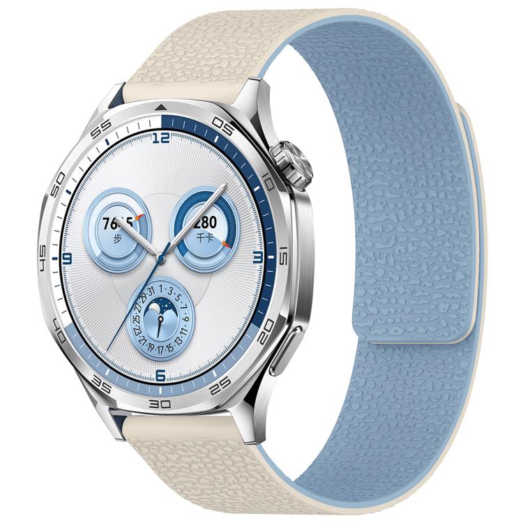 Bracelet de montre magnétique en silicone à texture litchi xDfind, 18mm, 20mm, 22mm, 14mm