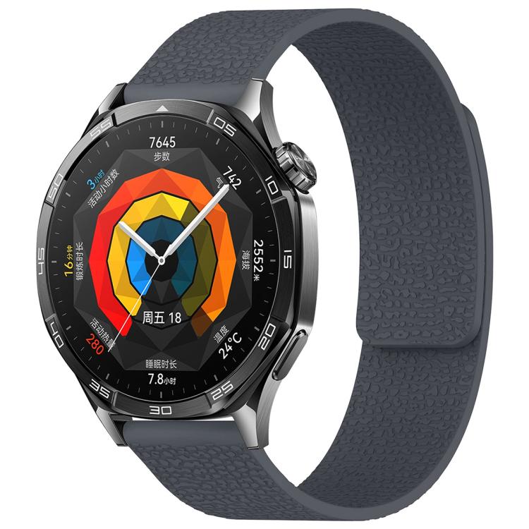 Bracelet de montre magnétique en silicone à texture litchi xDfind, 18mm, 20mm, 22mm, 14mm