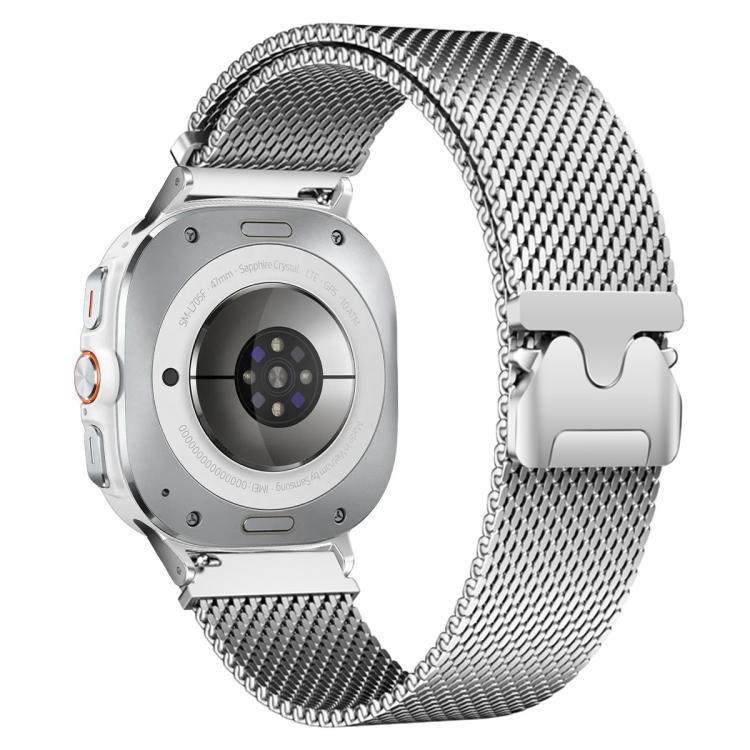 Bracelet de montre xDfind en acier inoxydable avec boucle parachute milanaise, For Samsung Galaxy Watch Ultra / Ultra 2025, For Samsung Galaxy Watch8 / Wacth8 Classic 22mm