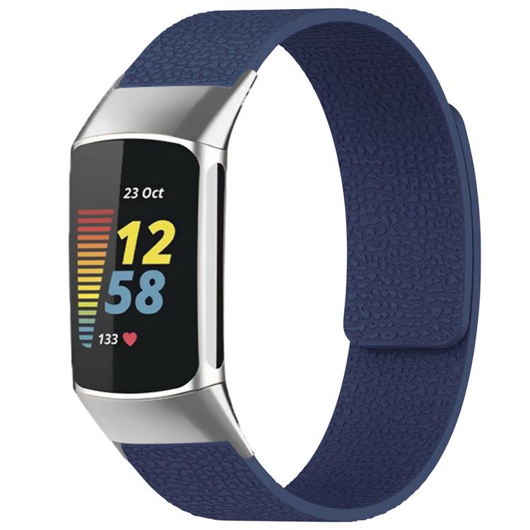Bracelet de montre magnétique en silicone à texture litchi xDfind, For Fitbit Charge 5 / Charge 6, For Fitbit Versa 4/Versa3/Sense2/Sense, For Fitbit Inspire 2 / Ace 3, For Fitbit Charge 4 / Charge 3