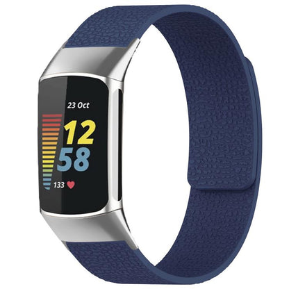 Bracelet de montre magnétique en silicone à texture litchi xDfind, For Fitbit Charge 5 / Charge 6, For Fitbit Versa 4/Versa3/Sense2/Sense, For Fitbit Inspire 2 / Ace 3, For Fitbit Charge 4 / Charge 3