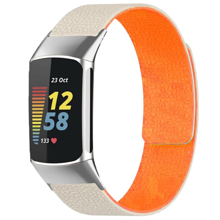 Bracelet de montre magnétique en silicone à texture litchi xDfind, For Fitbit Charge 5 / Charge 6, For Fitbit Versa 4/Versa3/Sense2/Sense, For Fitbit Inspire 2 / Ace 3, For Fitbit Charge 4 / Charge 3