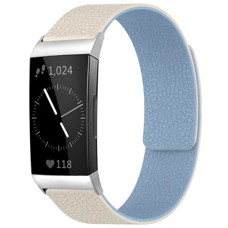 Bracelet de montre magnétique en silicone à texture litchi xDfind, For Fitbit Charge 5 / Charge 6, For Fitbit Versa 4/Versa3/Sense2/Sense, For Fitbit Inspire 2 / Ace 3, For Fitbit Charge 4 / Charge 3