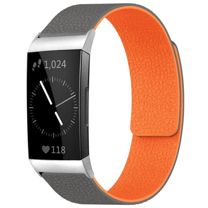 Bracelet de montre magnétique en silicone à texture litchi xDfind, For Fitbit Charge 5 / Charge 6, For Fitbit Versa 4/Versa3/Sense2/Sense, For Fitbit Inspire 2 / Ace 3, For Fitbit Charge 4 / Charge 3