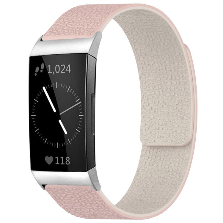 Bracelet de montre magnétique en silicone à texture litchi xDfind, For Fitbit Charge 5 / Charge 6, For Fitbit Versa 4/Versa3/Sense2/Sense, For Fitbit Inspire 2 / Ace 3, For Fitbit Charge 4 / Charge 3