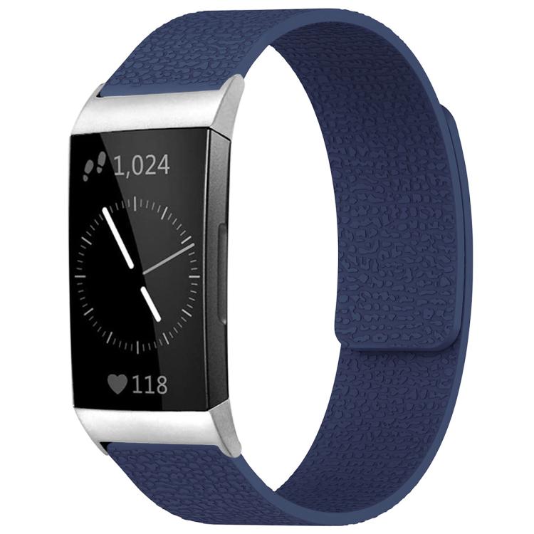 Bracelet de montre magnétique en silicone à texture litchi xDfind, For Fitbit Charge 5 / Charge 6, For Fitbit Versa 4/Versa3/Sense2/Sense, For Fitbit Inspire 2 / Ace 3, For Fitbit Charge 4 / Charge 3