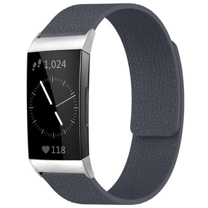 Bracelet de montre magnétique en silicone à texture litchi xDfind, For Fitbit Charge 5 / Charge 6, For Fitbit Versa 4/Versa3/Sense2/Sense, For Fitbit Inspire 2 / Ace 3, For Fitbit Charge 4 / Charge 3