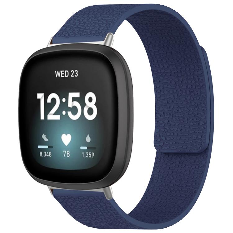 Bracelet de montre magnétique en silicone à texture litchi xDfind, For Fitbit Charge 5 / Charge 6, For Fitbit Versa 4/Versa3/Sense2/Sense, For Fitbit Inspire 2 / Ace 3, For Fitbit Charge 4 / Charge 3