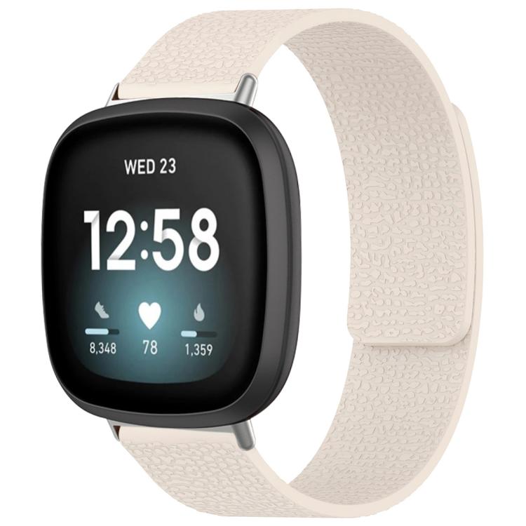 Bracelet de montre magnétique en silicone à texture litchi xDfind, For Fitbit Charge 5 / Charge 6, For Fitbit Versa 4/Versa3/Sense2/Sense, For Fitbit Inspire 2 / Ace 3, For Fitbit Charge 4 / Charge 3