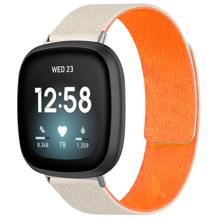Bracelet de montre magnétique en silicone à texture litchi xDfind, For Fitbit Charge 5 / Charge 6, For Fitbit Versa 4/Versa3/Sense2/Sense, For Fitbit Inspire 2 / Ace 3, For Fitbit Charge 4 / Charge 3