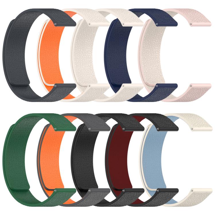 Bracelet de montre magnétique en silicone à texture litchi xDfind, For Fitbit Charge 5 / Charge 6, For Fitbit Versa 4/Versa3/Sense2/Sense, For Fitbit Inspire 2 / Ace 3, For Fitbit Charge 4 / Charge 3