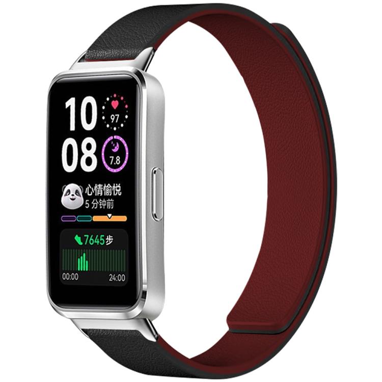 Bracelet de montre magnétique en silicone à texture litchi xDfind, For Huawei Watch Fit4 / Fit4 Pro / Fit3, For Huawei Band 10 / 9 / 8
