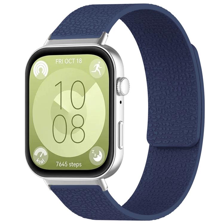 Bracelet de montre magnétique en silicone à texture litchi xDfind, For Huawei Watch Fit4 / Fit4 Pro / Fit3, For Huawei Band 10 / 9 / 8