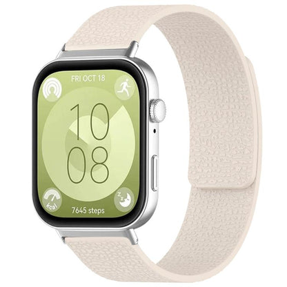 Bracelet de montre magnétique en silicone à texture litchi xDfind, For Huawei Watch Fit4 / Fit4 Pro / Fit3, For Huawei Band 10 / 9 / 8