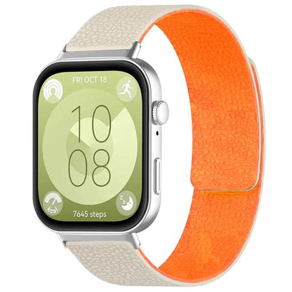 Bracelet de montre magnétique en silicone à texture litchi xDfind, For Huawei Watch Fit4 / Fit4 Pro / Fit3, For Huawei Band 10 / 9 / 8