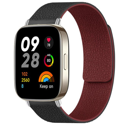 Bracelet de montre magnétique en silicone à texture litchi xDfind, For Xiaomi Band 10 Pro/9 Pro/Redmi Watch 6/5/4, For Xiaomi Smart Bnad 10 / 9 / 8, For Redmi Watch 3 Active/Watch 3 Lite, For Redmi Watch 3