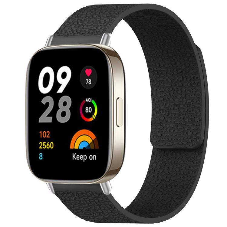 Bracelet de montre magnétique en silicone à texture litchi xDfind, For Xiaomi Band 10 Pro/9 Pro/Redmi Watch 6/5/4, For Xiaomi Smart Bnad 10 / 9 / 8, For Redmi Watch 3 Active/Watch 3 Lite, For Redmi Watch 3