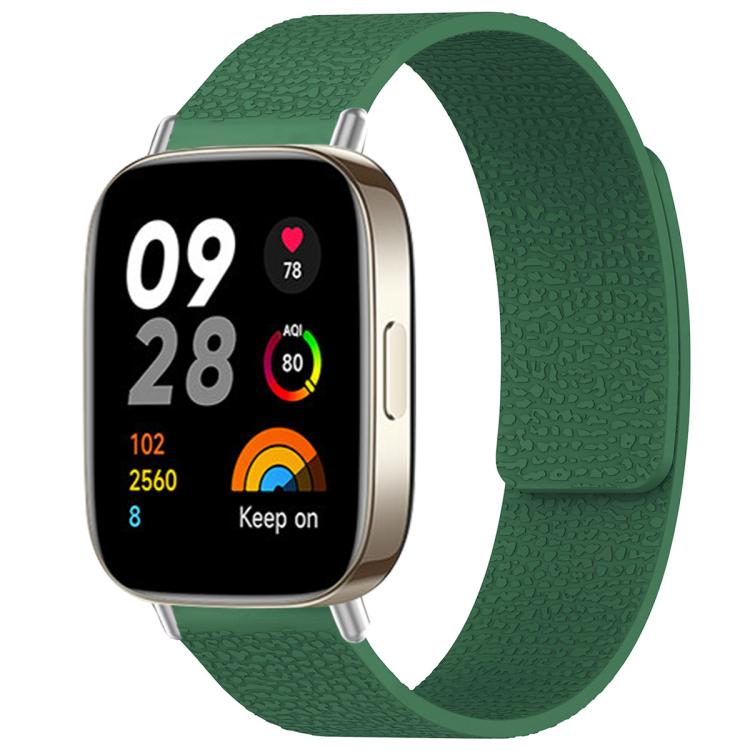Bracelet de montre magnétique en silicone à texture litchi xDfind, For Xiaomi Band 10 Pro/9 Pro/Redmi Watch 6/5/4, For Xiaomi Smart Bnad 10 / 9 / 8, For Redmi Watch 3 Active/Watch 3 Lite, For Redmi Watch 3
