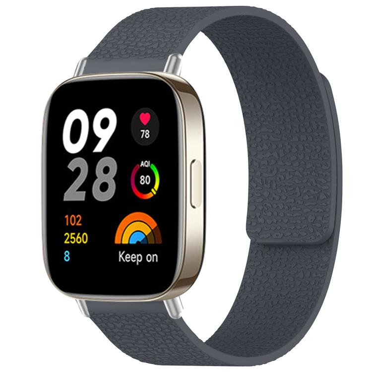 Bracelet de montre magnétique en silicone à texture litchi xDfind, For Xiaomi Band 10 Pro/9 Pro/Redmi Watch 6/5/4, For Xiaomi Smart Bnad 10 / 9 / 8, For Redmi Watch 3 Active/Watch 3 Lite, For Redmi Watch 3