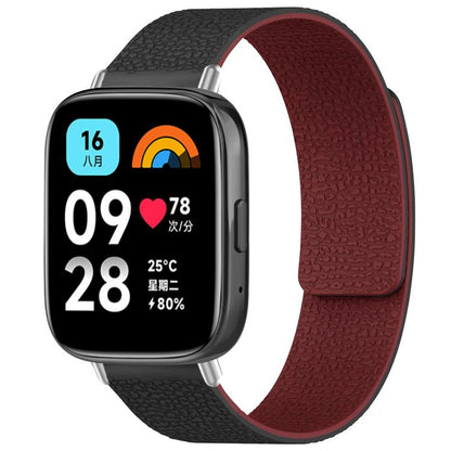 Bracelet de montre magnétique en silicone à texture litchi xDfind, For Xiaomi Band 10 Pro/9 Pro/Redmi Watch 6/5/4, For Xiaomi Smart Bnad 10 / 9 / 8, For Redmi Watch 3 Active/Watch 3 Lite, For Redmi Watch 3