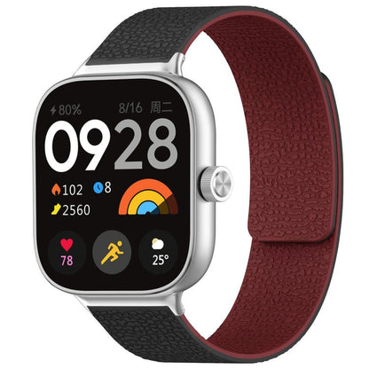 Bracelet de montre magnétique en silicone à texture litchi xDfind, For Xiaomi Band 10 Pro/9 Pro/Redmi Watch 6/5/4, For Xiaomi Smart Bnad 10 / 9 / 8, For Redmi Watch 3 Active/Watch 3 Lite, For Redmi Watch 3