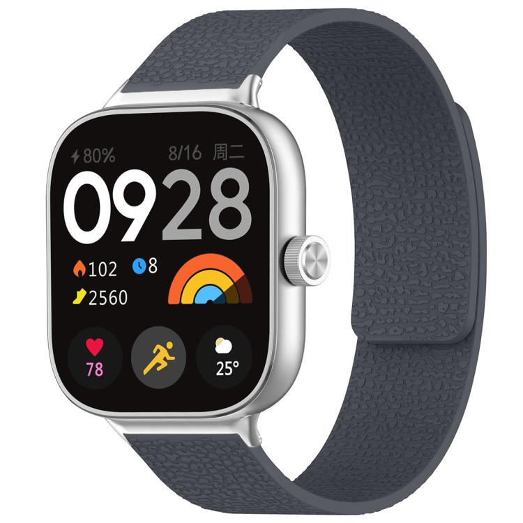 Bracelet de montre magnétique en silicone à texture litchi xDfind, For Xiaomi Band 10 Pro/9 Pro/Redmi Watch 6/5/4, For Xiaomi Smart Bnad 10 / 9 / 8, For Redmi Watch 3 Active/Watch 3 Lite, For Redmi Watch 3